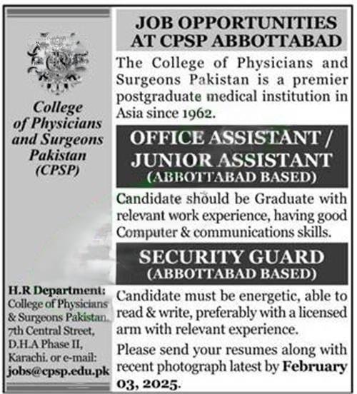 CPSP Security Guard Vacancy Details