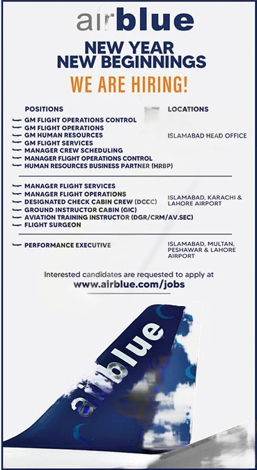 Air Blue Jobs 2025