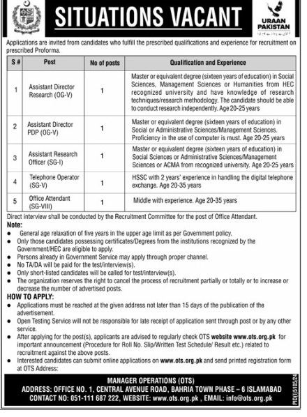 Latest Government Jobs in Pakistan 2025 – Public Sector Organization Hiring