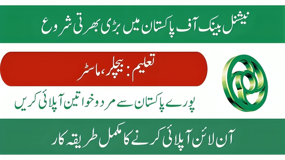 NBP Jobs 2025 Official Advertisement for Regional Sales Manager