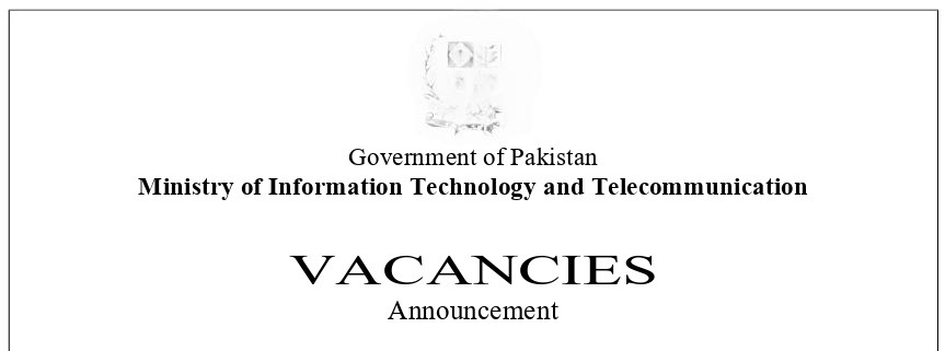 MOITT Islamabad job vacancies for Cloud Adoption & Accreditation