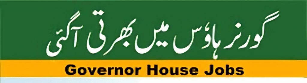 Governor House Lahore Jobs 2025 official advertisement with vacancy list