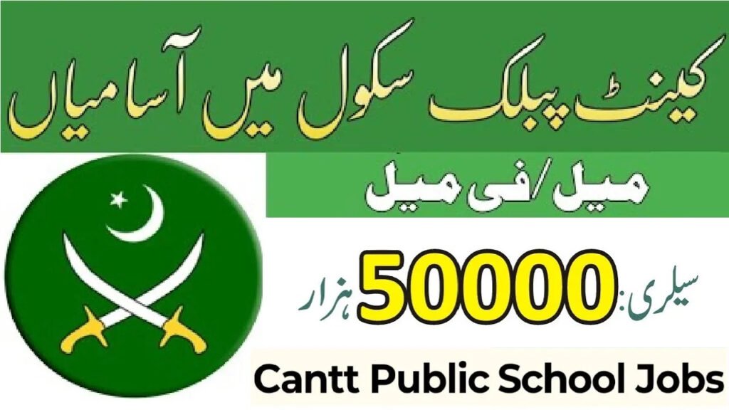 Apply online for CB Public School & Girls College Jobs 2025