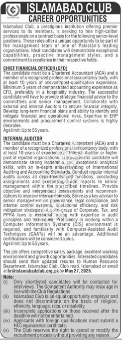 Islamabad Club Building Exterior – Islamabad Club Jobs 2025