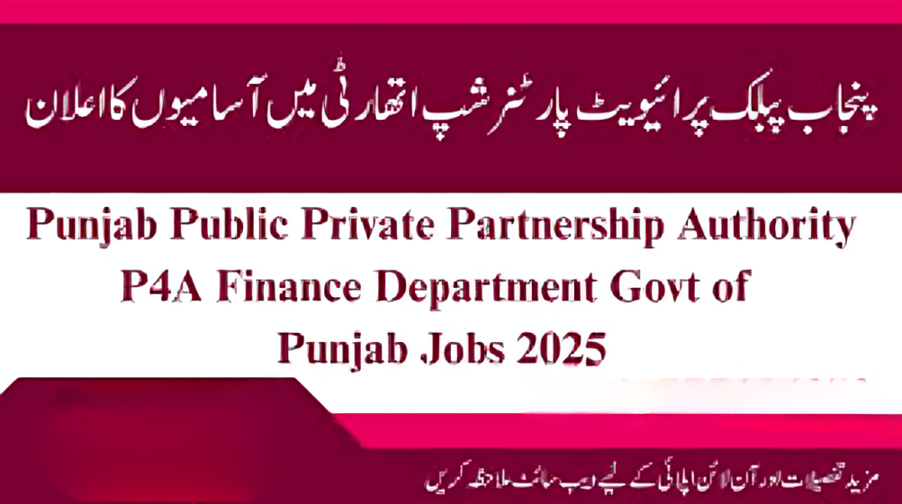 P4A Jobs 2025 advertisement with multiple director and specialist roles – Apply Online before 2 June 2025.