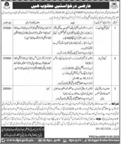 Population Welfare Department Balochistan Jobs