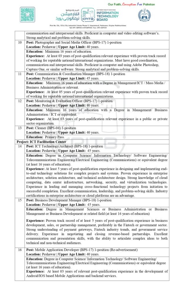Candidates applying for KPITB Jobs 2025 at ETEA official website
