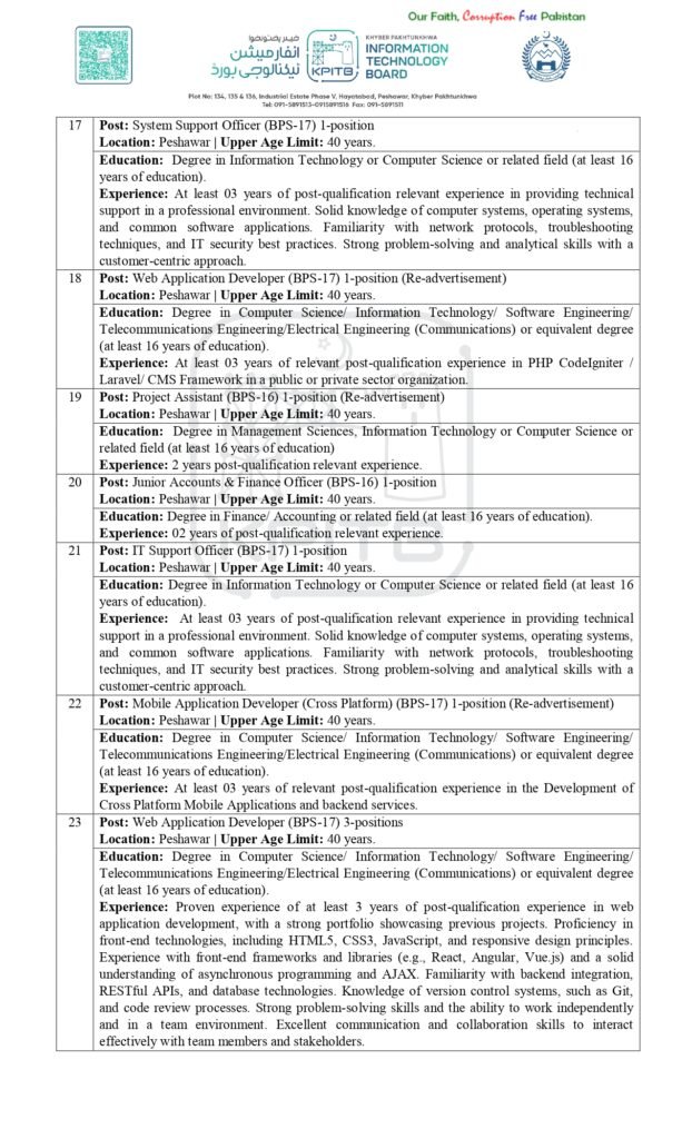 hyber Pakhtunkhwa Information Technology Board