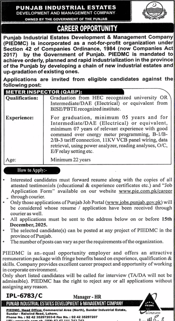 PIEDMC Jobs 2025 advertisement