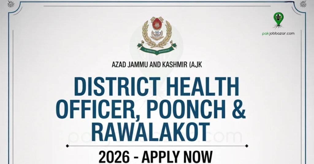 District Health Officer Poonch Rawalakot Jobs 2026