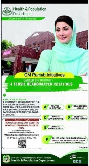 Health & Population Department Punjab Jobs 2026 Apply Online