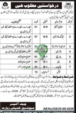 Municipal Committee Ziarat Jobs 2026 vacancies advertisement