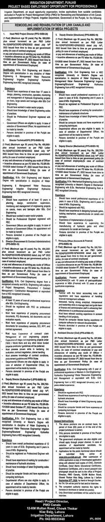 Punjab Clean Air Program Jobs 2026 Office Assistant Lahore