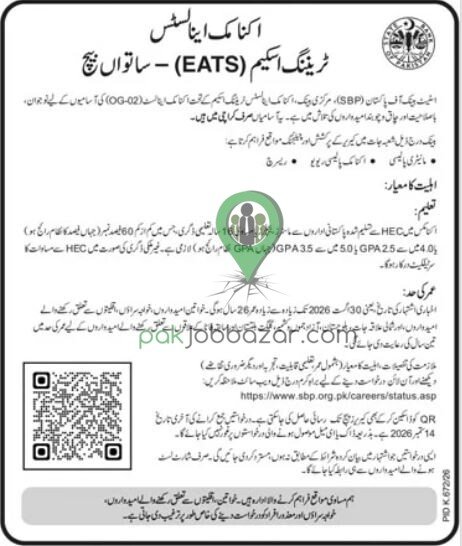 State Bank of Pakistan Jobs 2026 Economic Analysts EATS 7th Batch