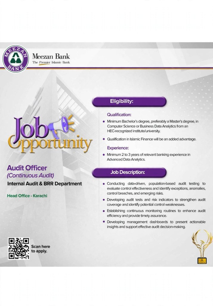 Meezan Bank Jobs 2026 ADVERTISEMENT 1