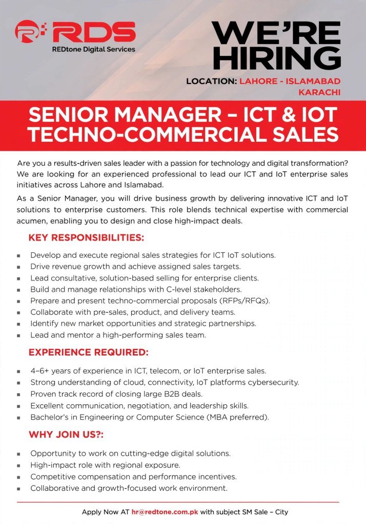 REDtone Digital Services Jobs  advertisement