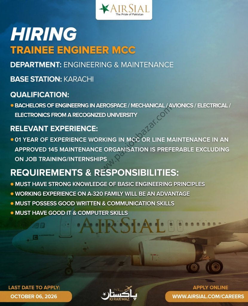 AIRSIAL Jobs 2026 advertisement 2