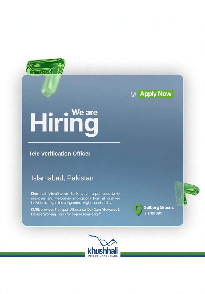 Khushhali Microfinance Bank Jobs Advertisement 2