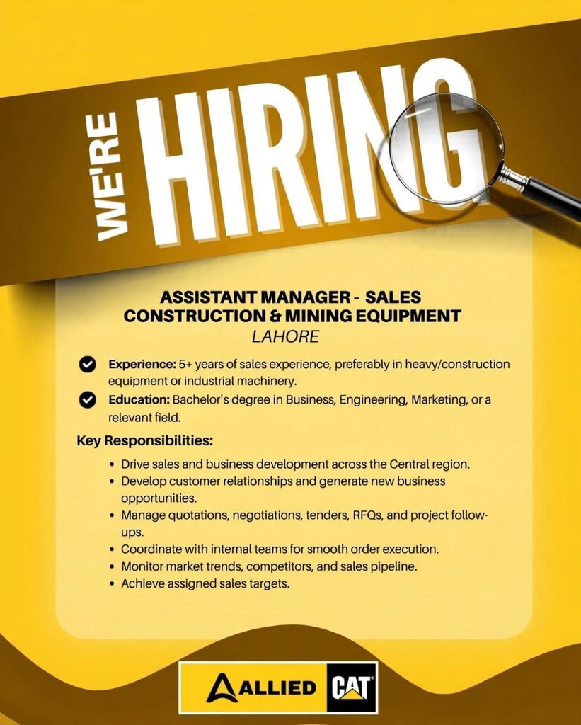 Allied CAT Jobs Advertisement