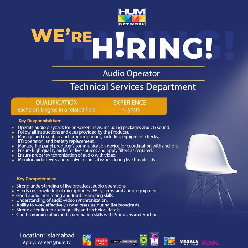 HUM Network Jobs 2026 Advertisement